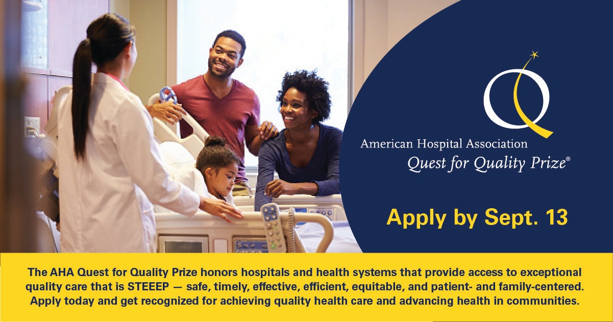 2925 Quest for Quality Prize. Now accepting submissions! Apply by September 13.